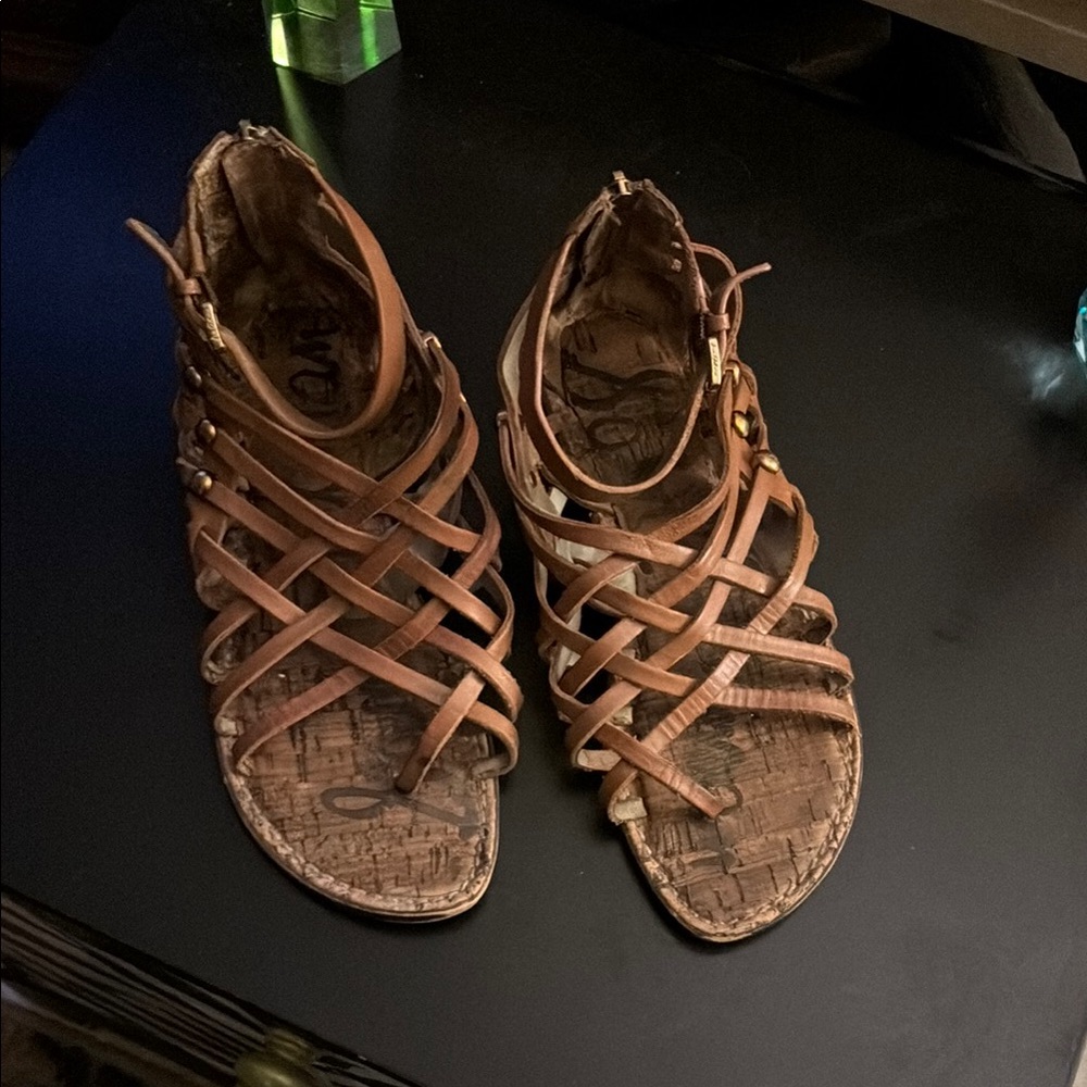 Sam Edelman Guardner sandal mustard gold US7